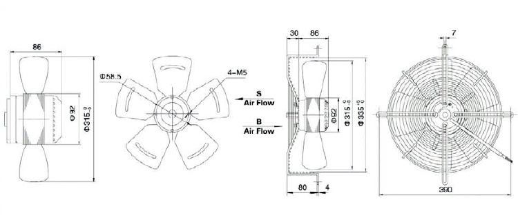 YWF-4D-315-S-92/35-G вентилятор YWF-4D-315-S-92/35-G вентилятор