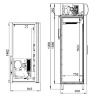 DM114-S, Polair, шкаф холодильный, схема, чертёж, размеры