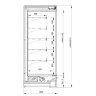 Monte L 1250 Polair холодильная горка, схема, чертёж, размеры Monte L 1250 Polair холодильная горка, схема, чертёж, размеры